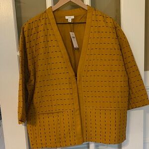 J. Jill Mustard Mustard Kimono Jacket